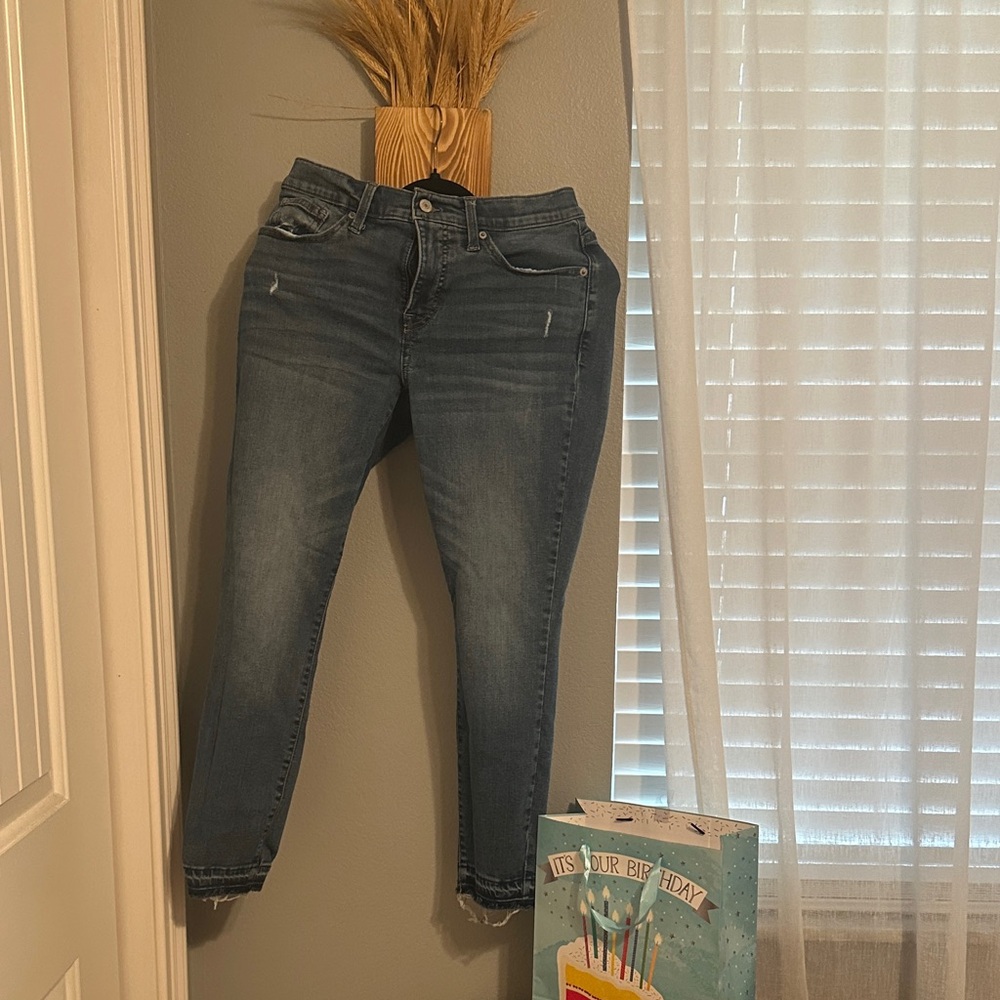 Lucky Brand Women's Blue Ankle Jeans